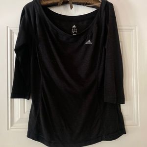 Adidas black climalite shirt